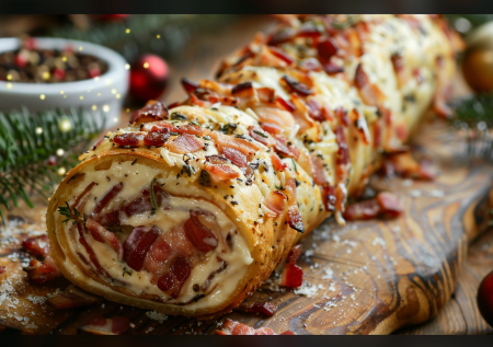 Лаваш, бекон и сыр: эта закуска улетает со стола первой! Простой рецепт