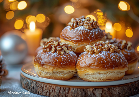 Когда надоело все, пеку «Медовые лапки» — польские булочки с медом и орехами: вкуснейшее тесто на сливочном масле