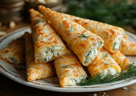 Сырный сюрприз в лаваше вместо теста! Запекаю нежные рожки с творогом и зеленью: как в Турции, только вкуснее