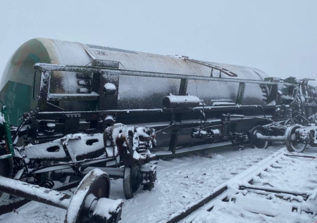 Появились кадры с места столкновения двух поездов под Пензой