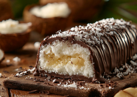 Райское наслаждение: рулет «Баунти» без выпечки — вкуснее, чем конфеты!