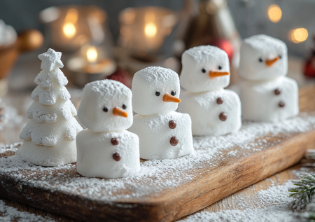 Готовлю новогодний зефир в виде елок и снеговиков — домашний десерт, который станет хитом праздничного стола