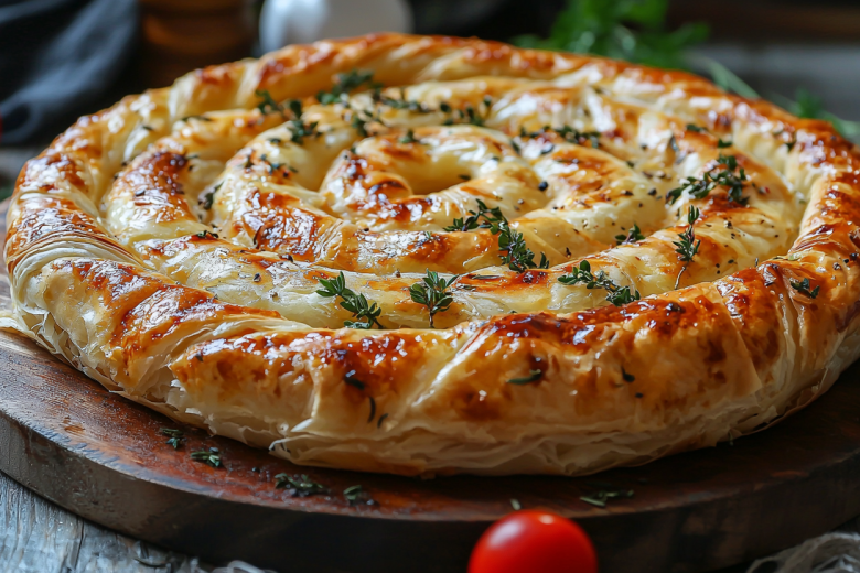 Быстрый пирог-улитка: рецепт за 15 минут