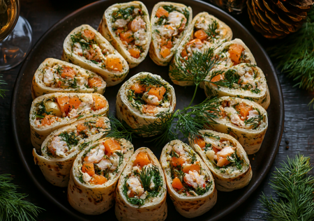 Тарталетки с икрой — прошлый век. Собираю рулет из лаваша со шпротами, картофелем и укропом. Изысканно, сытно и в разы дешевле