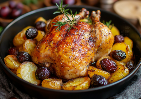 Больше не мариную курицу часами. Готовлю с черносливом и картошкой. Идеальное горячее за час на Новый год
