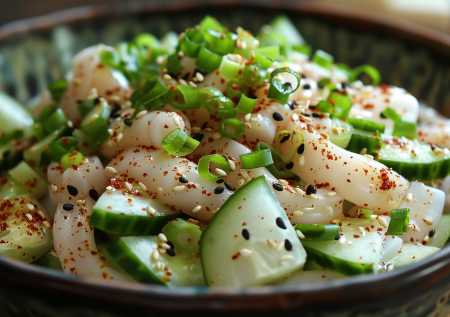 «Кальмар-самурай»: салат для тех, кто устал от оливье, — готов за 15 минут!