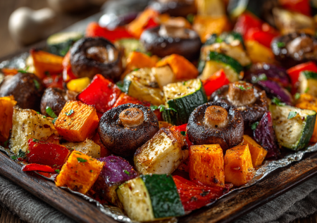 Горячее блюдо на Новый год: запеченные овощи для праздничного стола