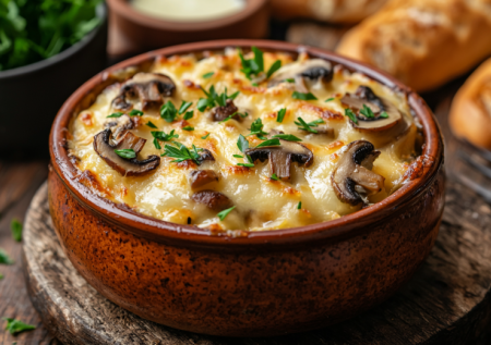 Лучшее горячее на праздники! Нежный жюльен с курицей и грибами