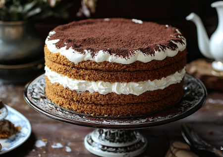 Проще не бывает: печенье, сгущенка, какао. Готовлю знаменитый «Ленинградский» торт. Классика, которая никогда не подводит