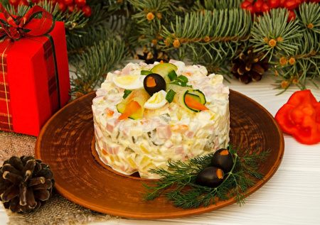 Как приготовить настоящий оливье с говядиной по ГОСТу