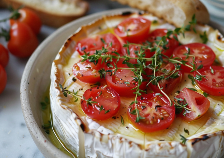 Горячая французская закуска за 15 минут: вкуснейший сыр с помидорами