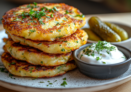 Две картошки и ложка муки! Пеку картофельные пышки со сметаной. Сытные, воздушные, тают во рту