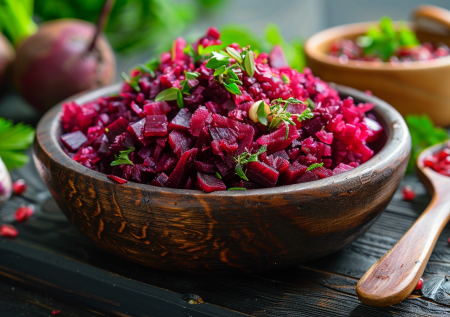 Салат из свеклы с чесноком по ГОСТу: точная рецептура и технология
