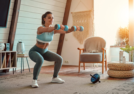 Домашний спортзал: требования к помещению, необходимый минимум инвентаря