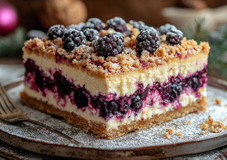 Вкуснее сырников и запеканок: творожный крамбл с черникой и хрустящей крошкой