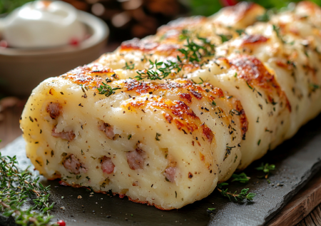 Шедевр из пюре: готовим картофельный рулет с беконом — вкуснятина из простых ингредиентов