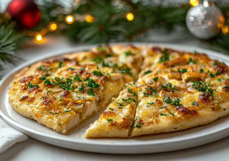 Смешала курицу с кефиром: невероятная лепёшка на сковороде — и закуска, и перекус, и завтрак