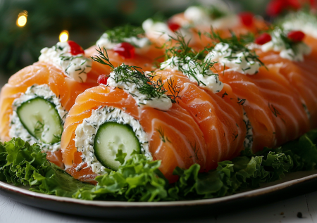 Беру кусочек красной рыбки и 2 ингредиента: обалденный закусочный рулет на праздничный стол —  вкусно на поджаренный хлеб или с картошкой