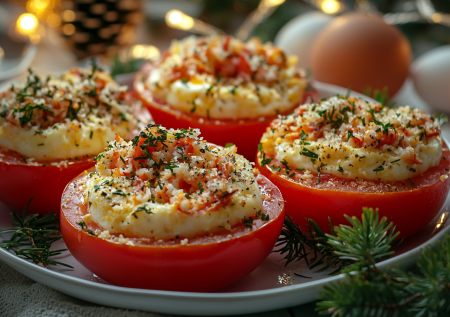 Закуска с помидорами на новогодний стол — без шпрот: простой рецепт без трат и суматохи