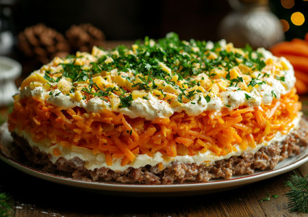 Изящный салат с куриной печенью: все ингредиенты доступные и бюджетные, но вкус — бесподобен