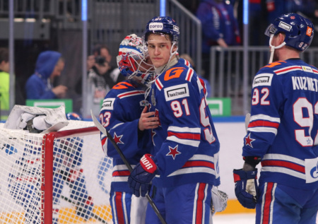 СКА разгромил китайских драконов на своем льду