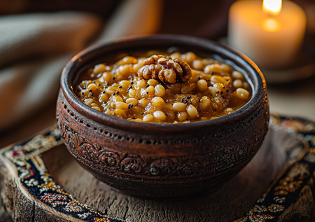 Символ сочельника: сладкая кутья с орехами и изюмом