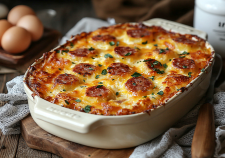 Проще и вкуснее рецепта ужина не найдете: запекаем картошку с фаршем под сметанной заливкой