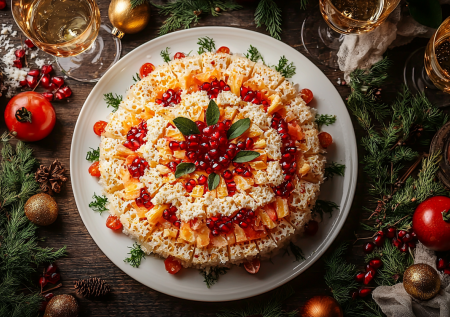 Салат «Русская красавица» — без слоев: смело ставьте эту красоту и вкусноту в центр стола на Новый год