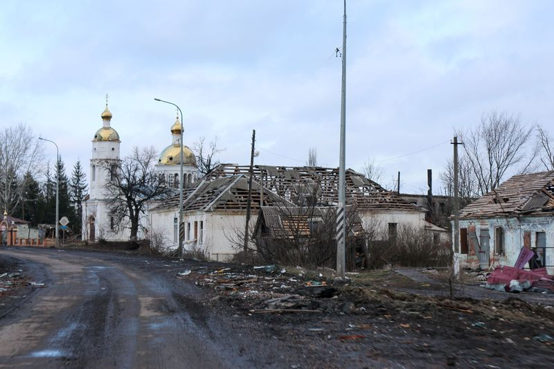 Разрушения после отступления войск ВСУ в Курской области