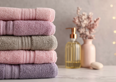 Цветовая терапия в ванной: как цвета полотенец влияют на ощущение чистоты