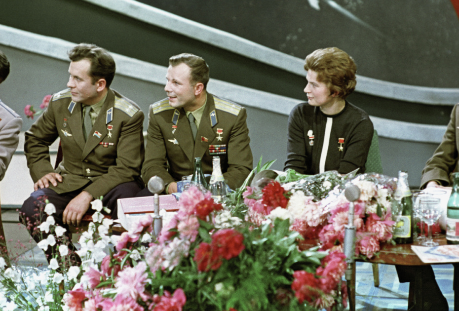 Съемка телевизионной передачи «Голубой огонек» в студии Центрального телевидения СССР