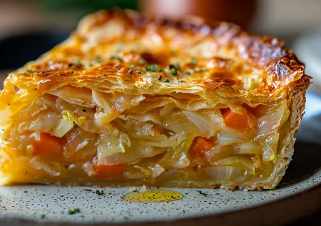 Постное блюдо на Новый год: потрясающий рецепт пирога с капустой