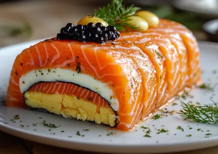 Царский рулет с рыбкой и плавленым сыром — праздничная закуска за 15 минут: готовим к Новому году