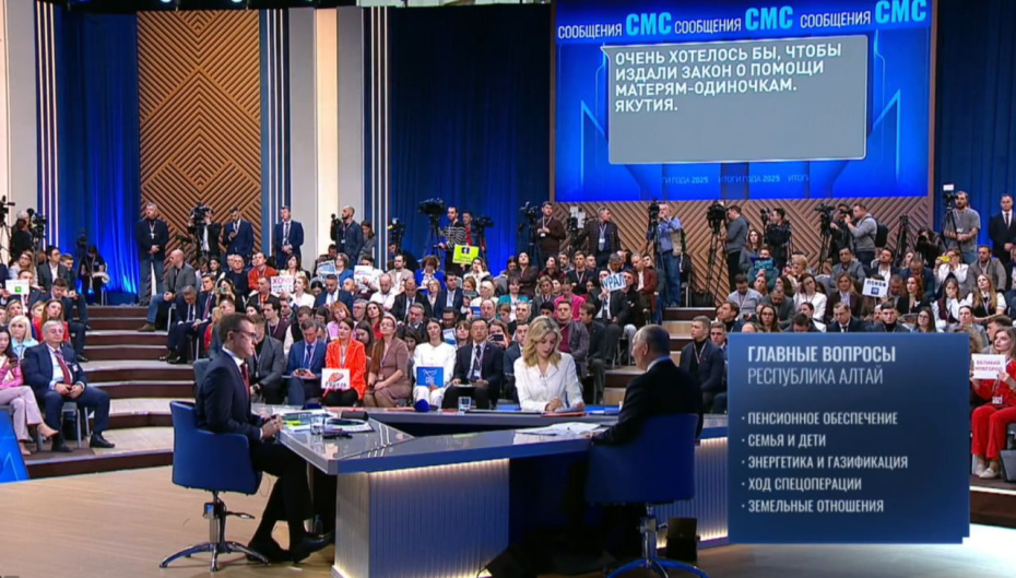 Самые лучшие вопросы на прямой линии — 2025 с Владимиром Путиным