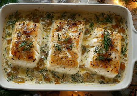 «Снежность» — мой топ к Новому году: готовлю сочную рыбку в йогуртовом соусе