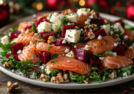 Вы забудете о шубе и «Мимозе»: салат «Дымный Санта» — скандинавский хит на Новый год