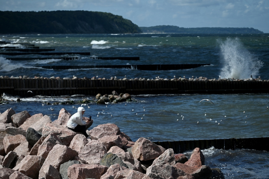 Берег Балтийского моря в Светлогорске
