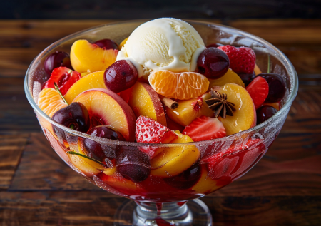 Игривое настроение: алкогольный десерт с фруктами на праздник