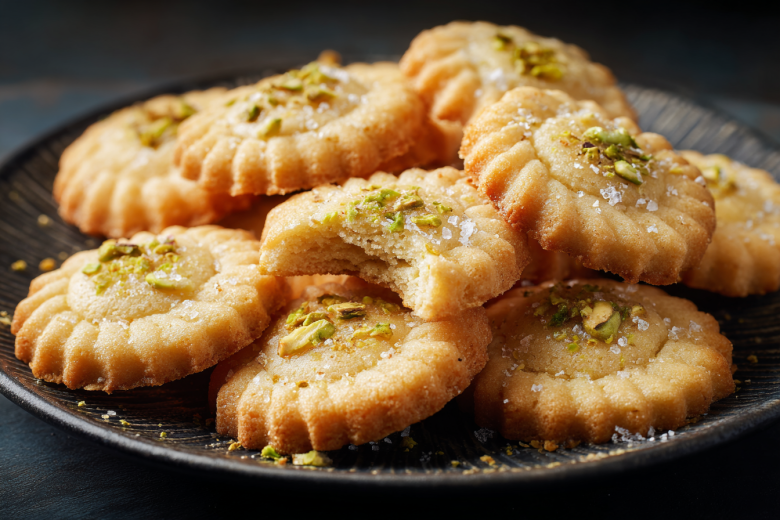 С кленовым сиропом и фисташками: рецепт домашнего песочного печенья