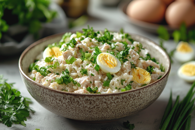 Нежный салат из печени трески и яиц