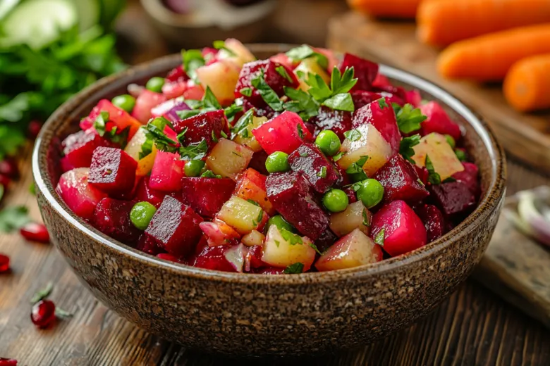 Постный винегрет на Новый год