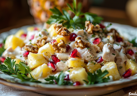 Забыла про оливье. Салат «Улыбка» — ваше новое новогоднее правило. Сочетание вкусов — просто гениальное