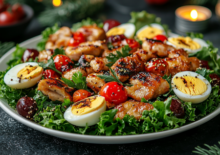 На замену однотипным майонезным блюдам готовлю на Новый год это чудо: салат «Знатный» с грушей