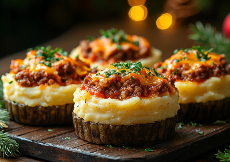 Пюре на Новый год не подаю просто так, делаю из него гнезда с мясной начинкой: обалдеть как вкусно