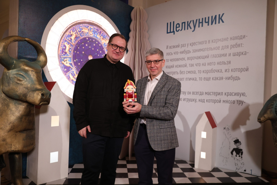 Андрей Борисов, генеральный директор МАМТа, и Алексей Фурсин, руководитель департамента культуры города Москвы