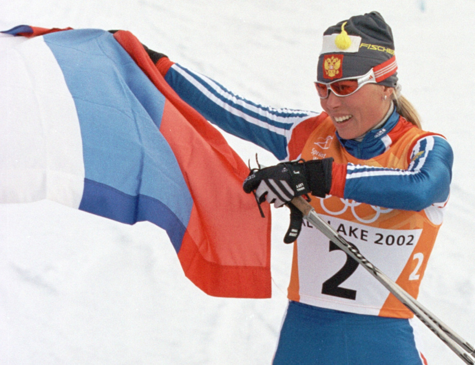 Зимние Олимпийские игры в Солт-Лейк-Сити. Юлия Чепалова (на снимке) завоевала золотую медаль в спринте на дистанции 1,5 км