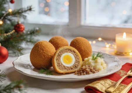 На Новый год готовим «Яйца дракона»: шикарное горячее из фарша и картошки