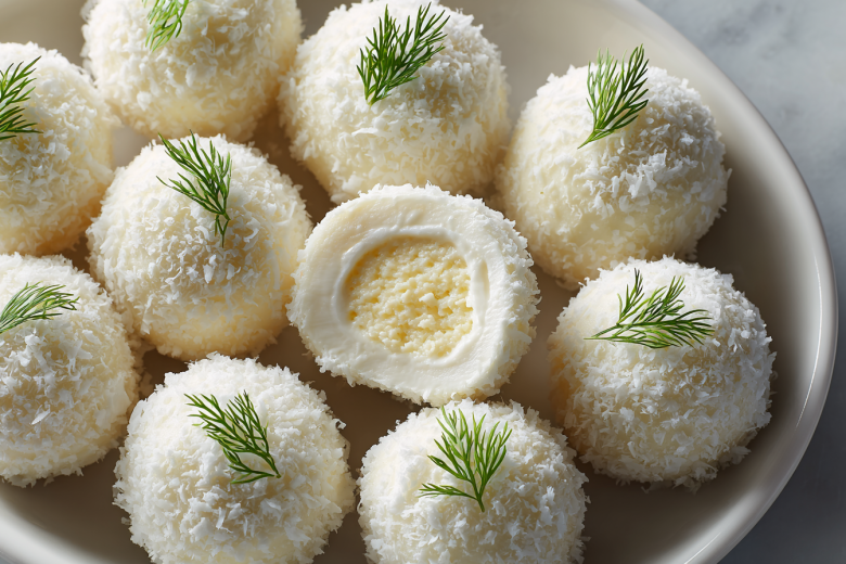 Необычное «Рафаэлло» с крабовыми палочками