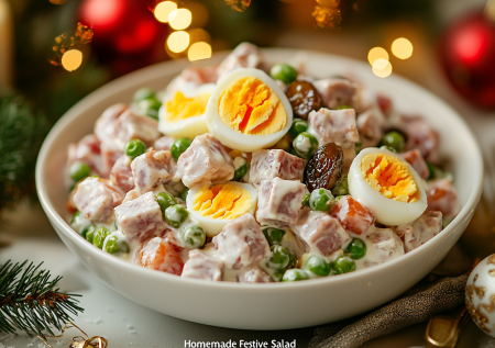 Этот простой рецепт победит новомодную мешанину: готовим салат «По-домашнему» с говядиной и горошком