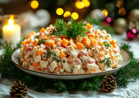 Готовьте таз — этот салат уплетают за обе щеки: всего-то нужно смешать курицу с фасолью и морковью